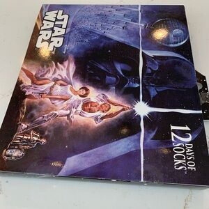 Star Wars Socks 12 Days of Advent Calendar Unisex Shoe Sizes 6 - 12 NEW.